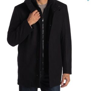 Andrew Marc Wool Blend Bib Coat